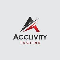 Letter A abstract logo design, modern letter logo vector