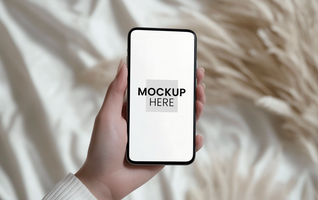 Clean and professional smartphone mockup, editable display, ultra-clear screen for presentations psd