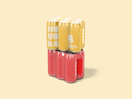 Soda Can Mockup 3D Realistic with Shrink Wrap psd