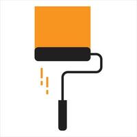 Paint roller icon for Working tools, Construction and Manufacturing icons. Paint Roller Icon for website design, app, UI. Flat design style. vector