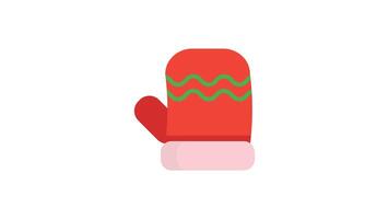Mitten animated icon with alpha channel. Perfect for project and Explainer video