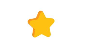 Star animated icon with alpha channel. Perfect for project and Explainer video