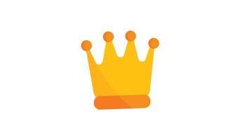 Crown animated icon with alpha channel. Perfect for project and Explainer video