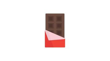 Chocolate animated icon with alpha channel. Perfect for project and Explainer video