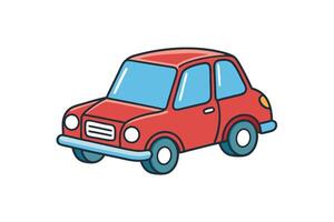 Cartoon style vehicle design featuring playful colors and a retro look, ideal for creative projects and automotive themed designs vector