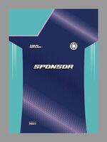 A soccer jersey a dark blue background with a gradient pattern vector