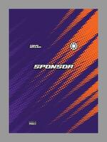 A purple and orange abstract background with diagonal lines vector