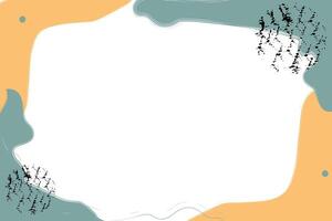 Banner template with place for text. Modern hand drawn design. vector
