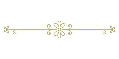 A gold and white floral design on a white background vector