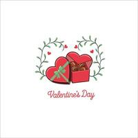 Elegant Heart Icon Valentine's Day Design vector