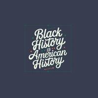 Modern 'Black History Month' Design with Decorative Elements vector