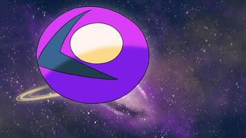 Alien saucer ufo's flying outer space view, UFO flying with milkyway background 4k animate, with green screen background video