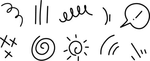Dynamic Comic Doodles for Creative Art and Projects vector