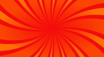 Spiral red sunburst background vector