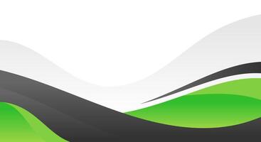Wave green and black elegant background vector