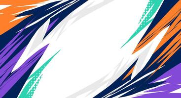 Abstract colorful sports background design vector