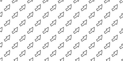 Repeated arrow pattern on a white background in a diagonal arrangement vector