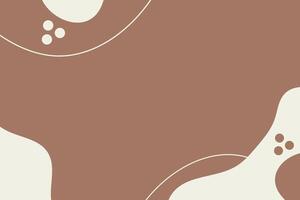 Abstract shapes and patterns in warm earth tones create a modern design aesthetic vector