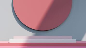 valentine display podium pedestal platform product stage minimal mockup background. photo