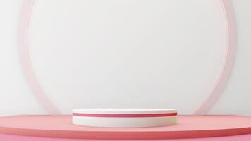 valentine display podium pedestal platform product stage minimal mockup background. photo
