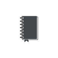 illustration flat design of notebook diary. vector