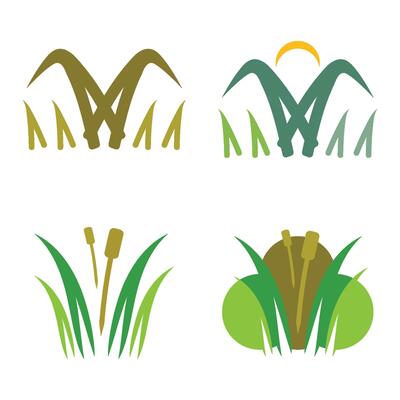 Grass Logo Template Icon