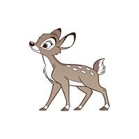 cute Bambi the deer by joshua roberts , art vector