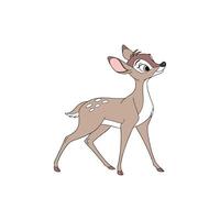 attractive Bambi the deer vector