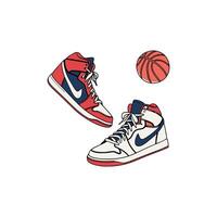 Nike dunk high shoes by joshua vector