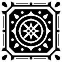 A dynamic vintage frame illustration element. Floral symmetry border. Fit for banner, background, merchandise. Eps 10. vector