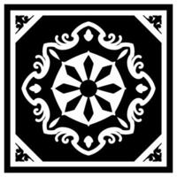 A linear vintage frame illustration element. Floral symmetry border. Fit for banner, background, merchandise. Eps 10. vector