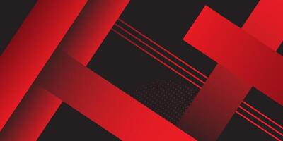 Abstract red geometric background template with rectangle pattern. Black background with trendy design. Eps10 vector