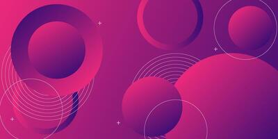 Abstract purple geometric circle pattern illustration background. 3D view and simple pattern. Cool and luxury design. Eps10 vector