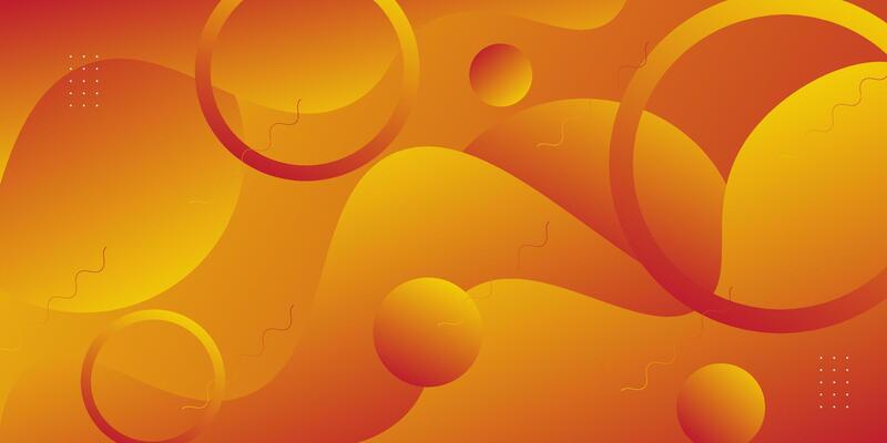 Orange geometric business banner design. Creative banner design with wave shape and line as template. Simple horizontal banner. Eps10