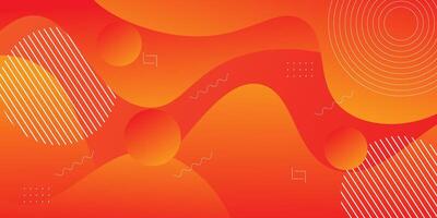 Abstract bright orange wavy background with dynamic shape design and simple pattern. Eps10 vector