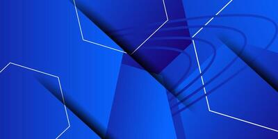 Abstract 3D background with bright blue background and hexagonal overlapping pattern. Cool design. Eps10 vector