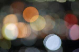 Colorful abstract bokeh effect for background photo
