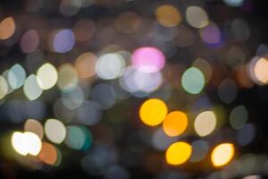 Colorful abstract bokeh effect for background photo