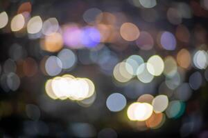 Colorful abstract bokeh effect for background photo