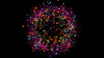 A bright magical flash of multi-colored flickering fireworks immerses you in the holiday atmosphere, delighting and lifting your spirits. video