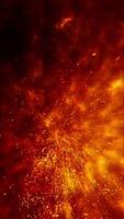 Brilliant sparks and voluminous smoke, sparkling, spin in the wind and rise into the sky, creating a warm effect and immersing you in its atmosphere. video