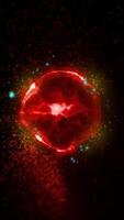 A bright abstraction of the energy of a sphere. The plasma sphere shimmers and flickers with colors of mercury-like energy. video