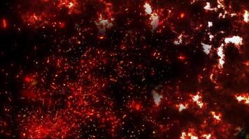 Brilliant sparks and voluminous smoke, sparkling, spin in the wind and rise into the sky, creating a warm effect and immersing you in its atmosphere. video