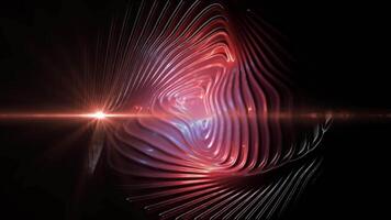 Abstract spatial liquid crystal pattern with metallic shade. video