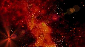 Brilliant sparks and voluminous smoke, sparkling, spin in the wind and rise into the sky, creating a warm effect and immersing you in its atmosphere. video