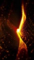 Abstraction of virtual waves changing perspective in space, creating futuristic patterns, immersing in the atmosphere of creative faetasia. video