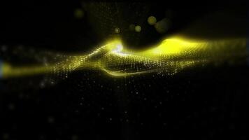 Abstraction of virtual waves changing perspective in space, creating futuristic patterns, immersing in the atmosphere of creative faetasia. video