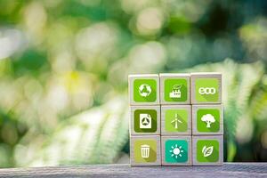 Save of earth, saving environment, net zero emissions concept. photo