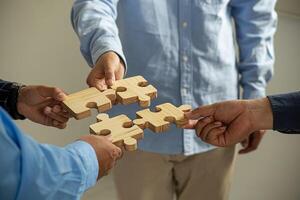 Concept of teamwork and partnership photo