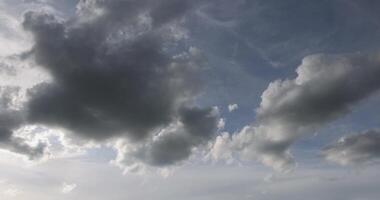the sky in clouds of different shapes and sizes photo
